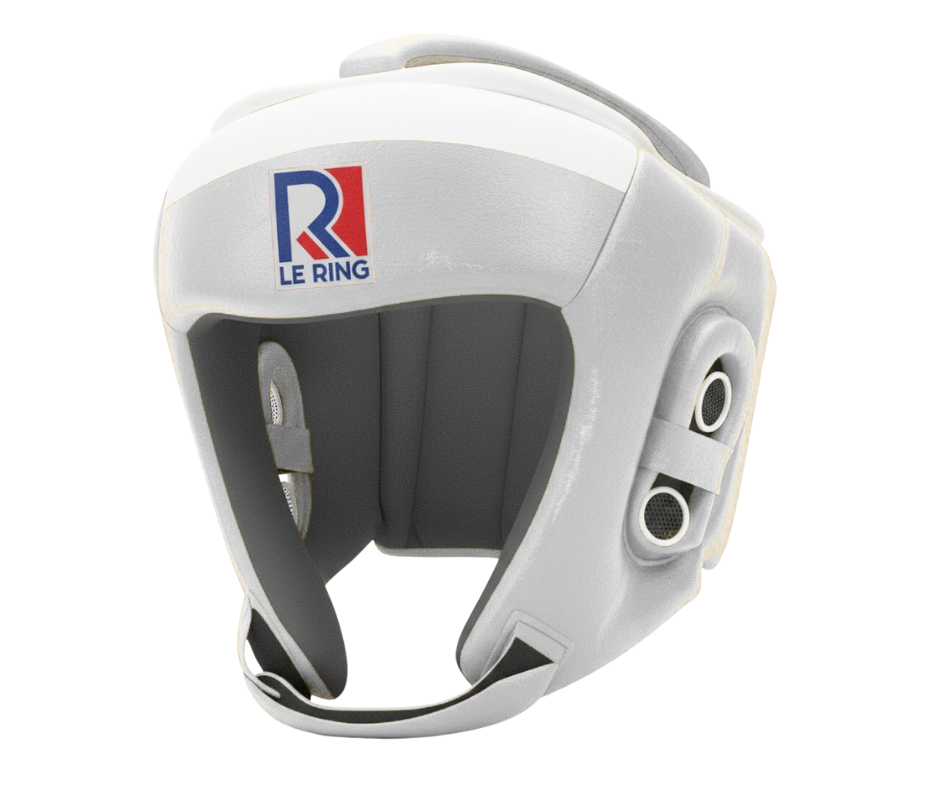 Le Ring Open Face Headgear | White