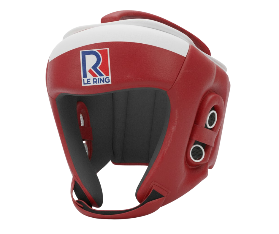 Le Ring Open Face Headgear | Red