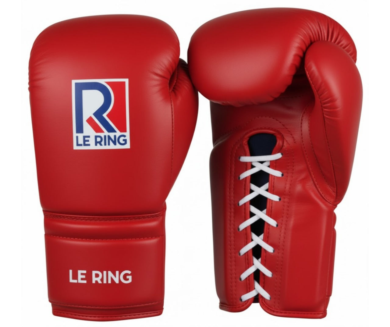 Le Ring Lace-Up Gloves | Red