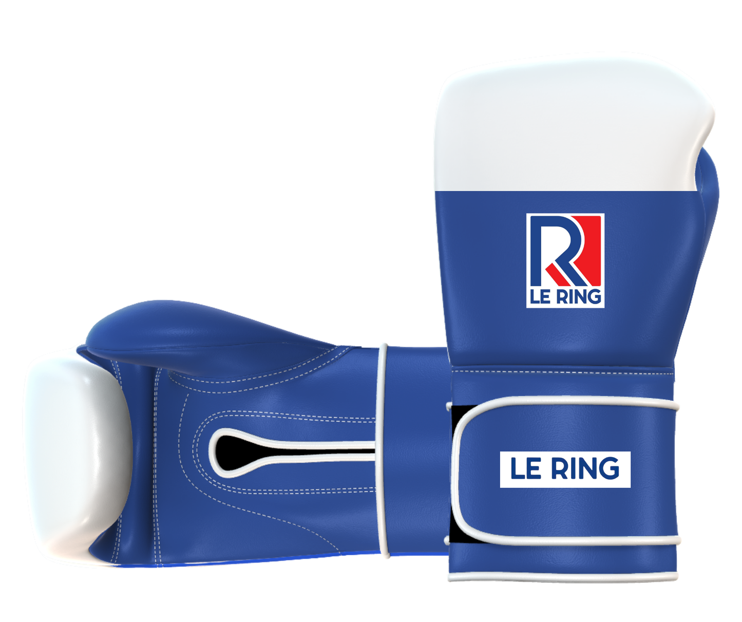 Le Ring Amateur Gloves | White & Blue