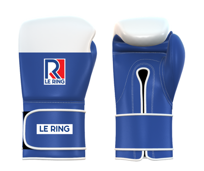 Le Ring Amateur Gloves | White & Blue