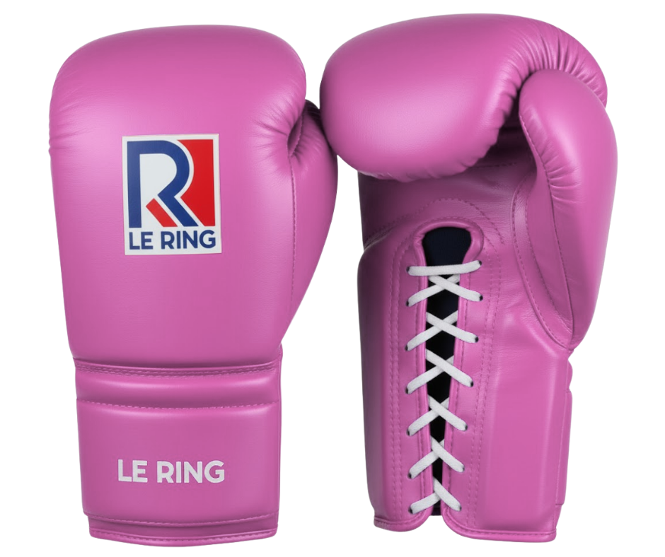 Le Ring Lace-Up Gloves | Pink