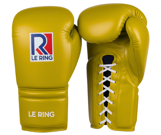 Le Ring Lace-Up Gloves | Yellow