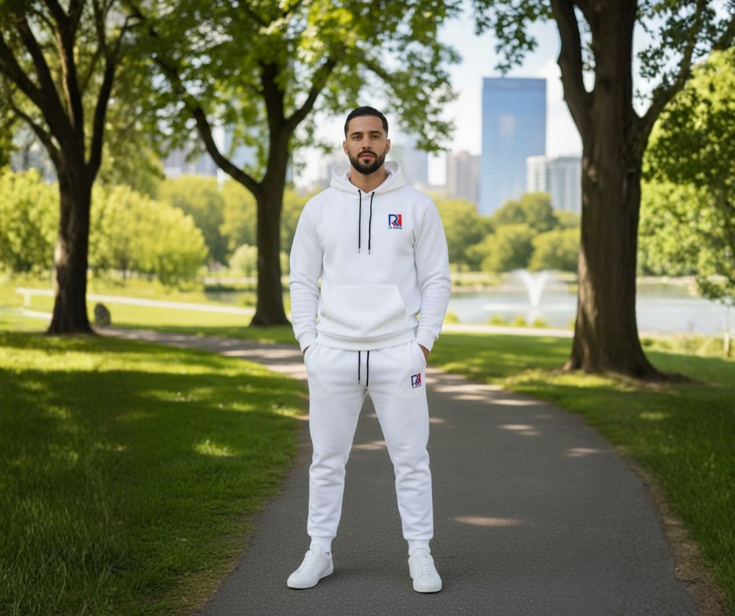 Le Ring Hoodie & Pants | White