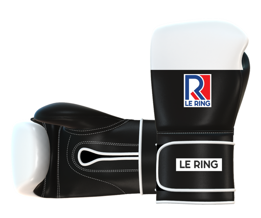 Le Ring Amateur Gloves | White & Black