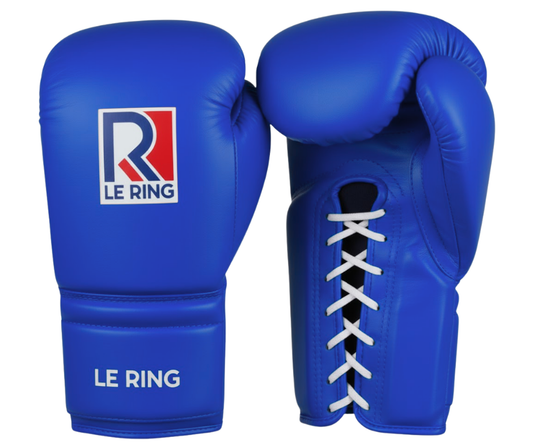 Le Ring Lace-Up Gloves | Blue