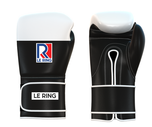 Le Ring Amateur Gloves | White & Black
