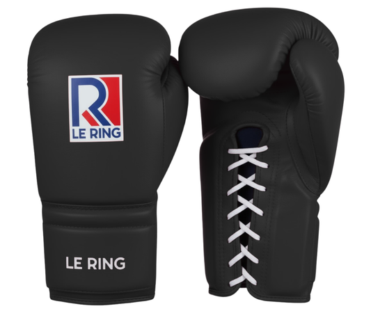 Le Ring Lace-Up Gloves | Black